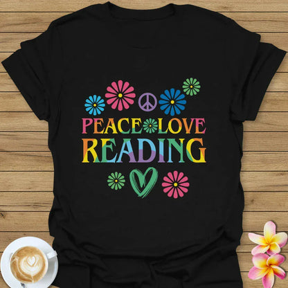 Peace, Love, Reading T-Shirt
