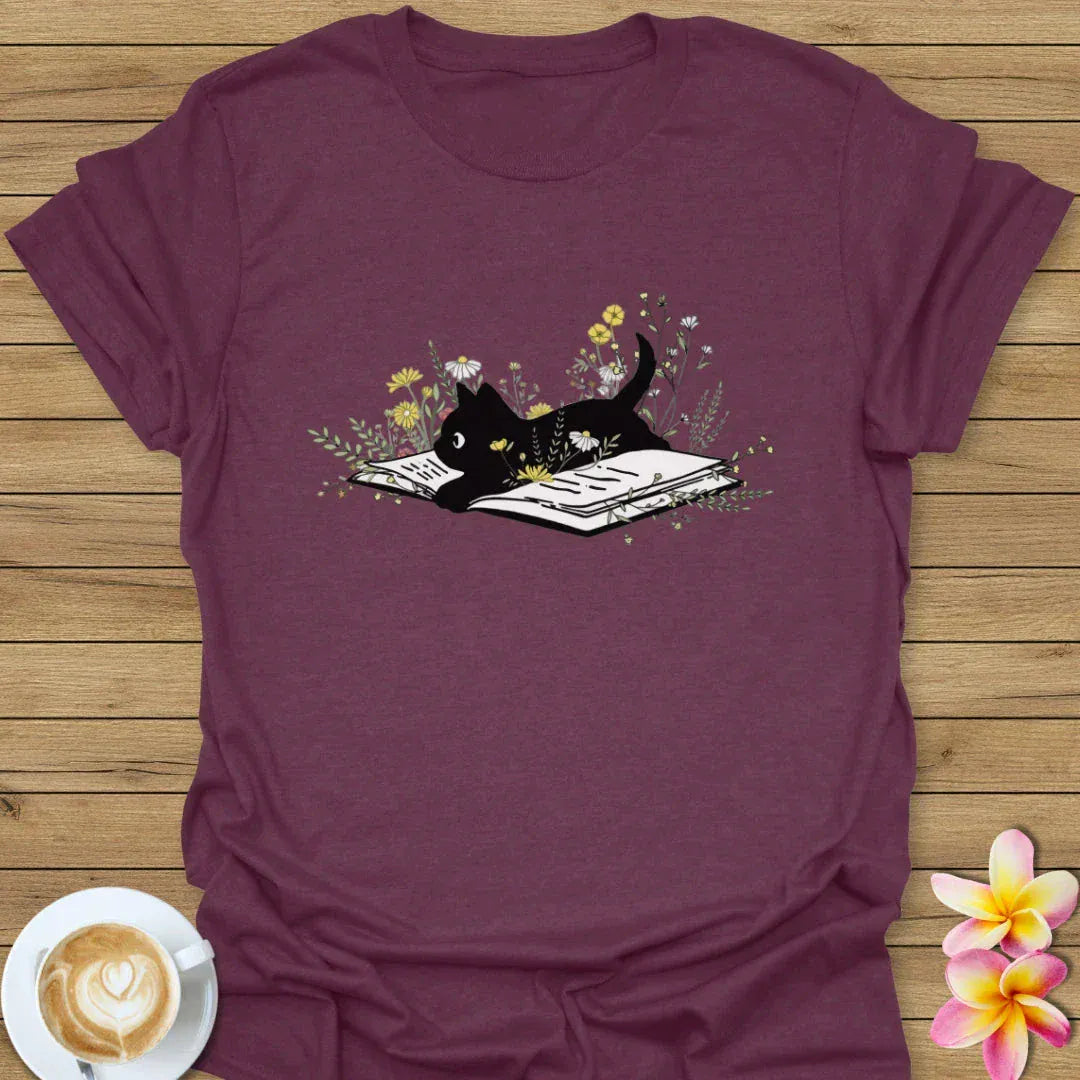 Floral Cat T-Shirt