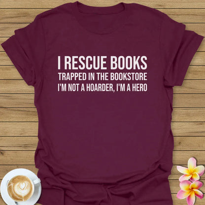 I Rescue Books T-Shirt