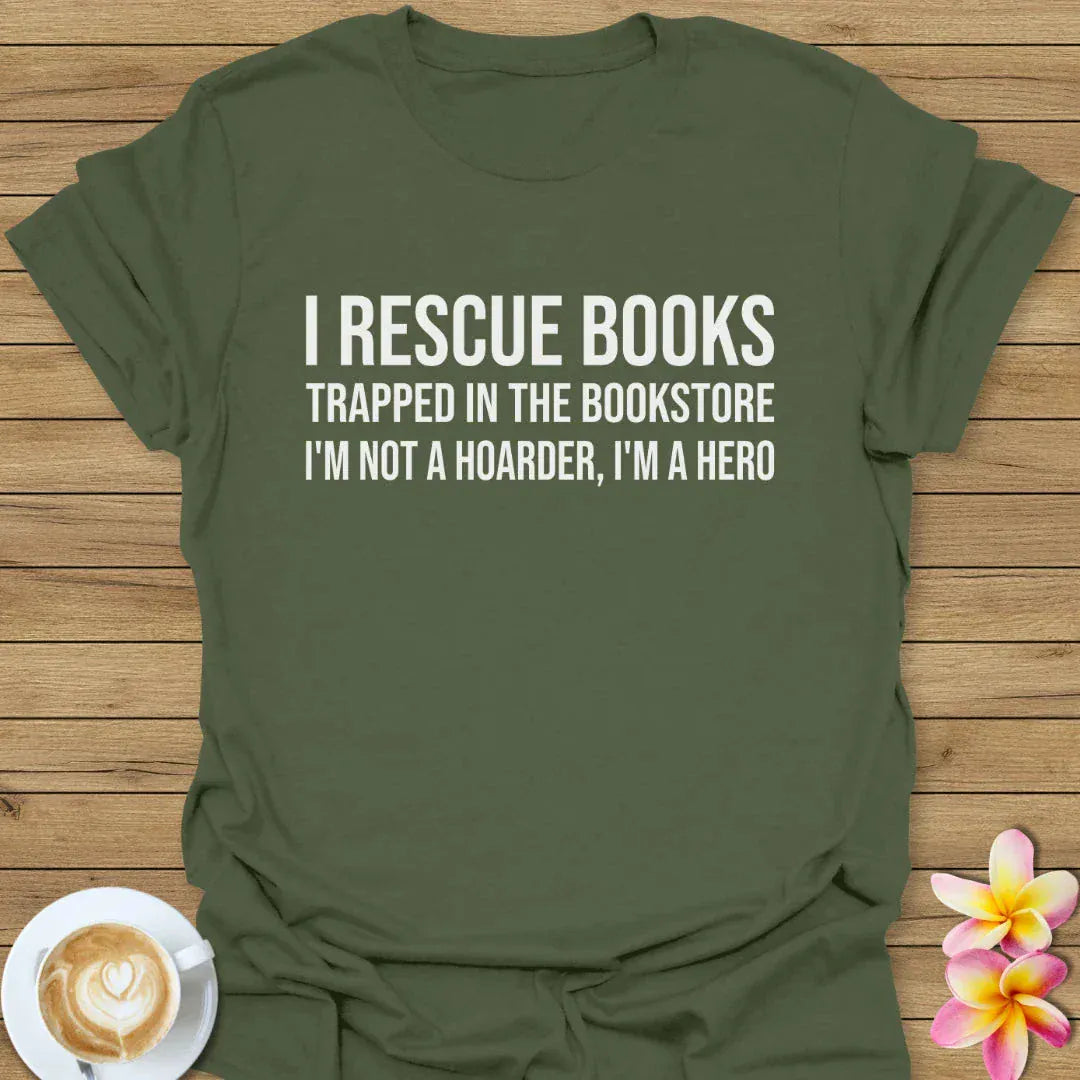 I Rescue Books T-Shirt