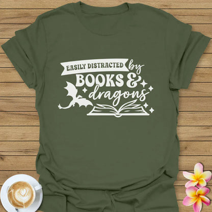 Books And Dragons T-Shirt