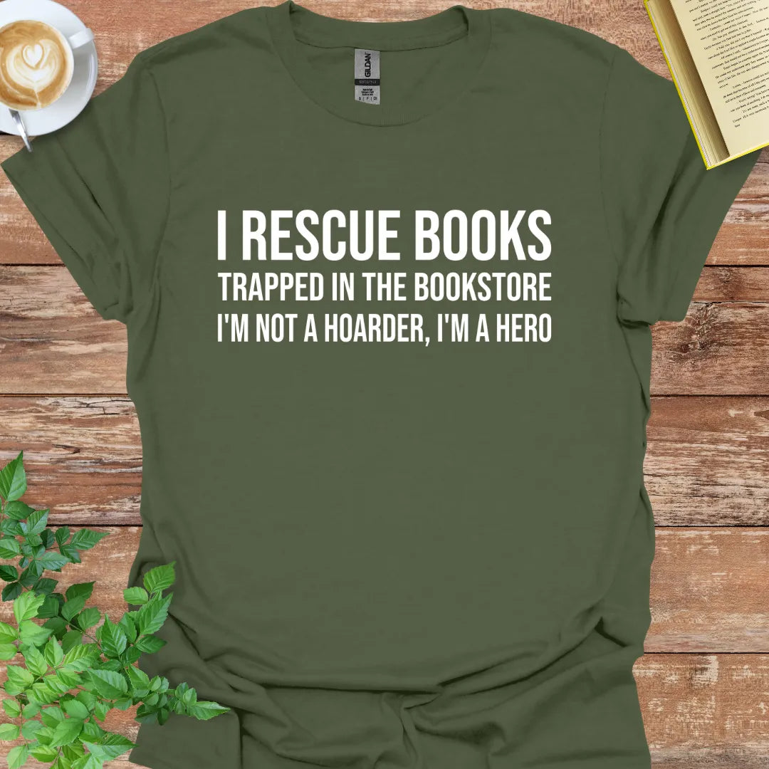 I Rescue Books Trapped In The Bookstore T-Shirt