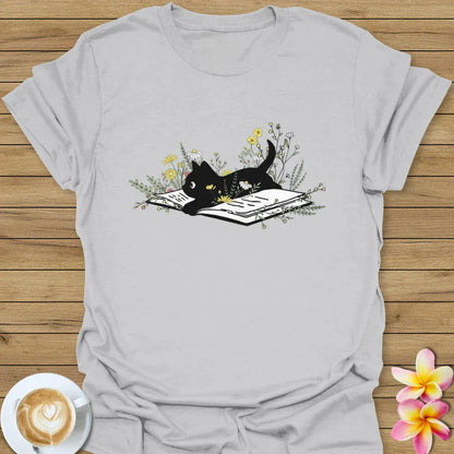 Floral Cat T-Shirt