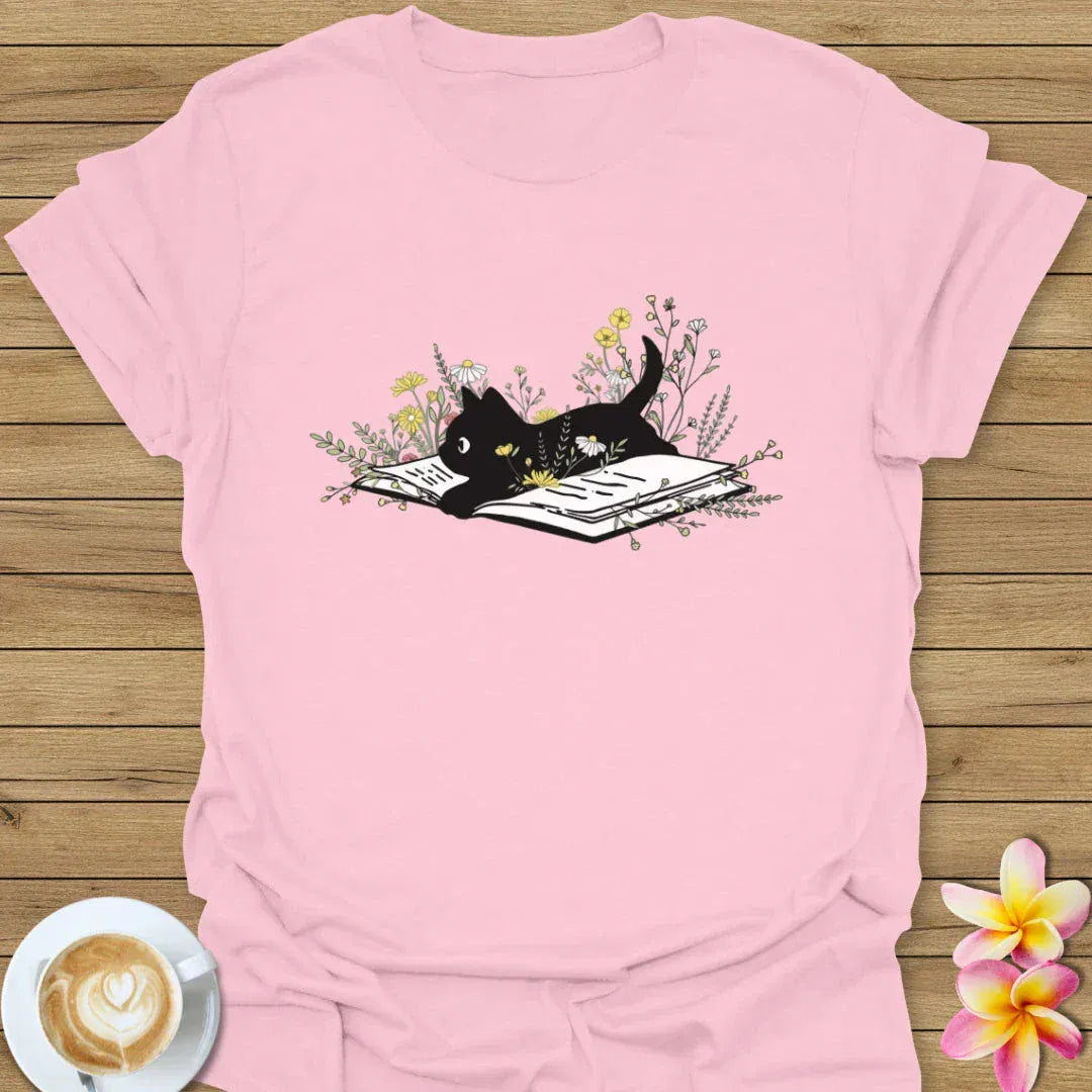 Floral Cat T-Shirt