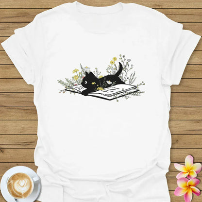 Floral Cat T-Shirt